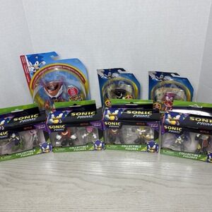 Sonic The Hedgehog Action Figures Sets & Single Sets Collector Lot Of 7/11 NEW!